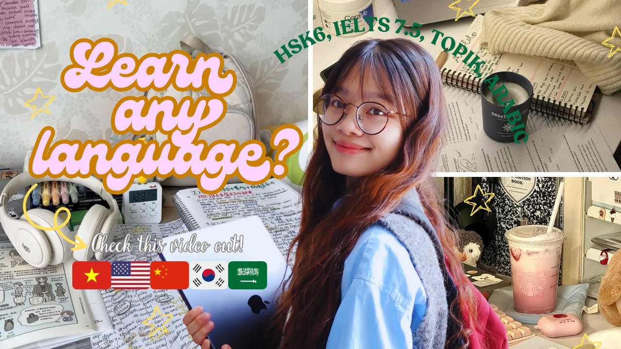 🧠 Cách mình tự học 4 NGOẠI NGỮ 🌍 (không quảng cáo, thật 100%)