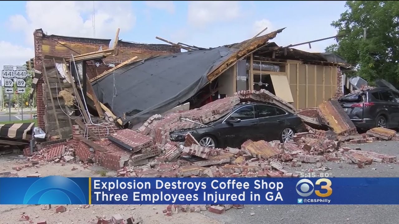 Surveillance Video Captures Georgia Coffee Shop Explosion