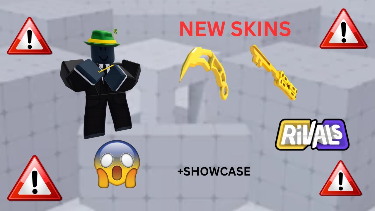 I GOT THE NEW KEY KNIFE SKINS IN ROBLOX RIVALS(SHOWCASE)