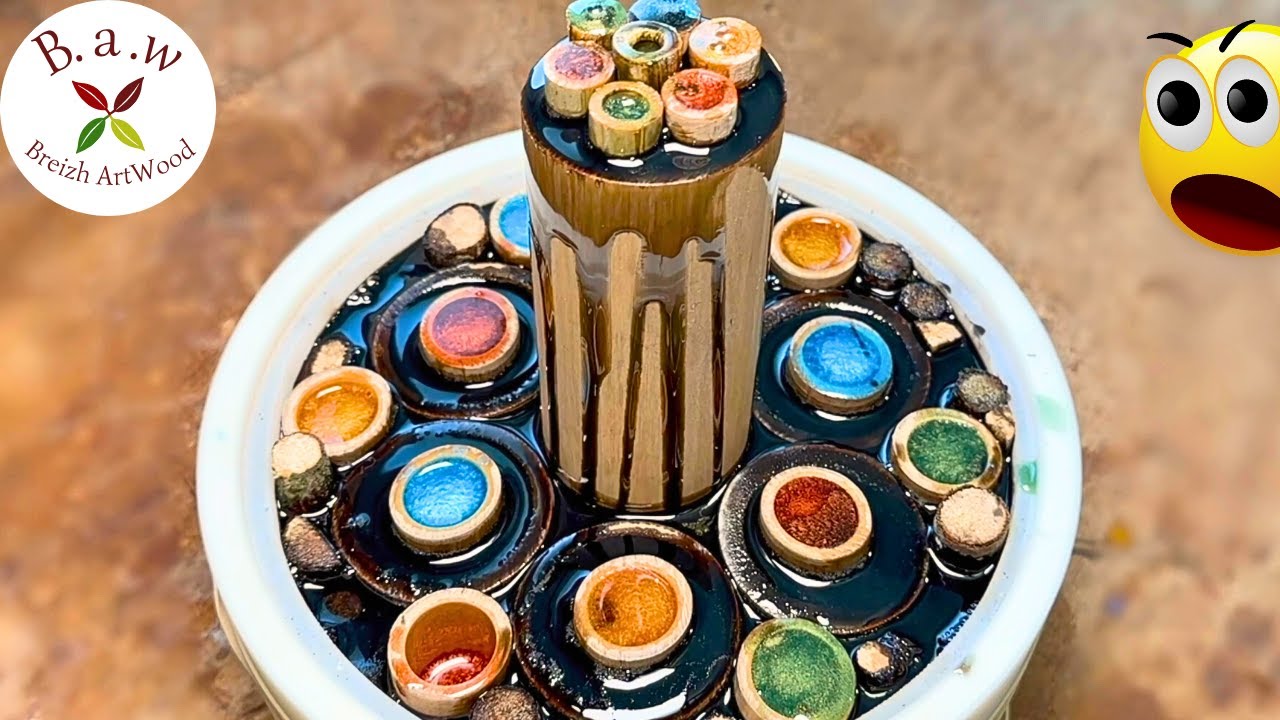 The HYPNOTIC Art of Woodturning -MAGICAL Wood and Resin Creations😳