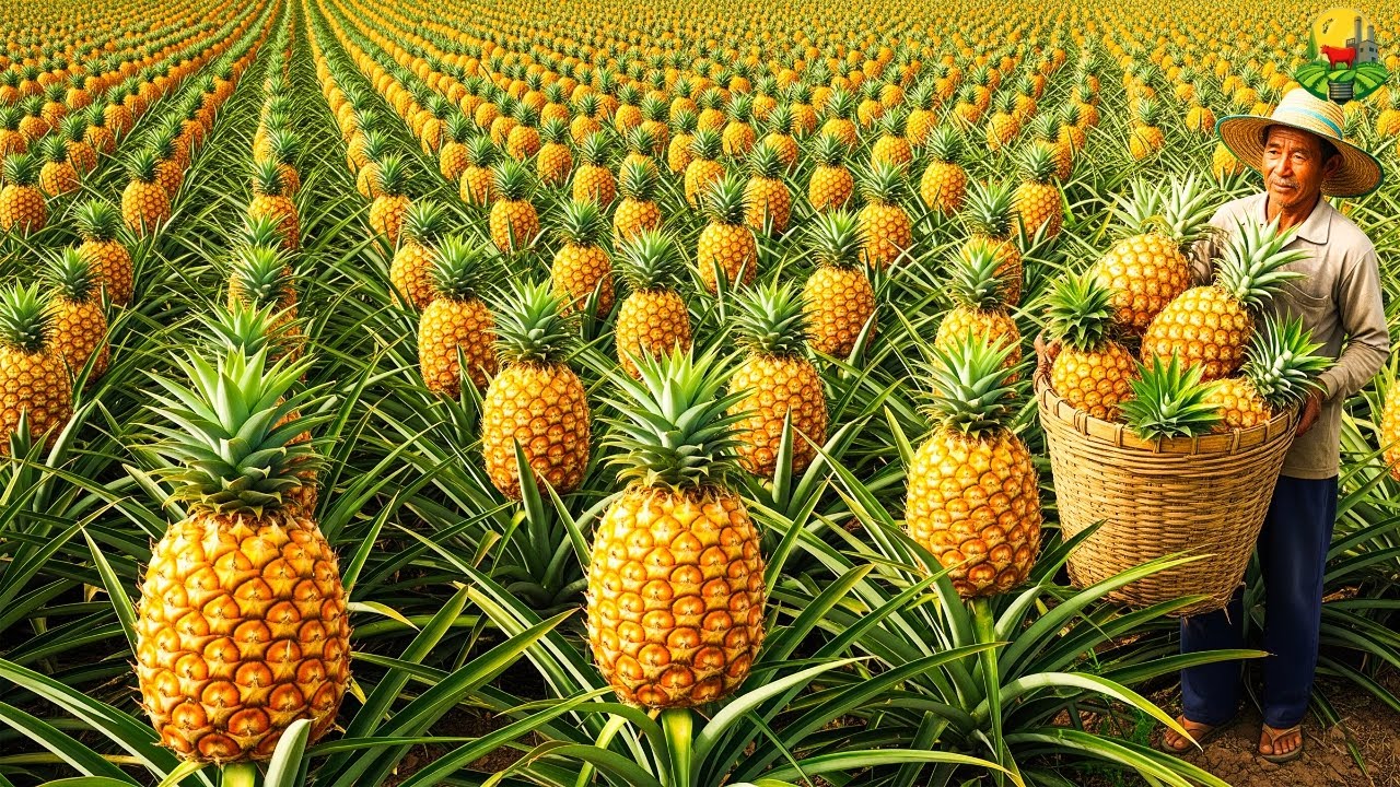 CÓMO MILLONES de PIÑAS del CULTIVO y la COSECHA se TRANSFORMAN en JUGO en FÁBRICAS MODERNAS 🍍