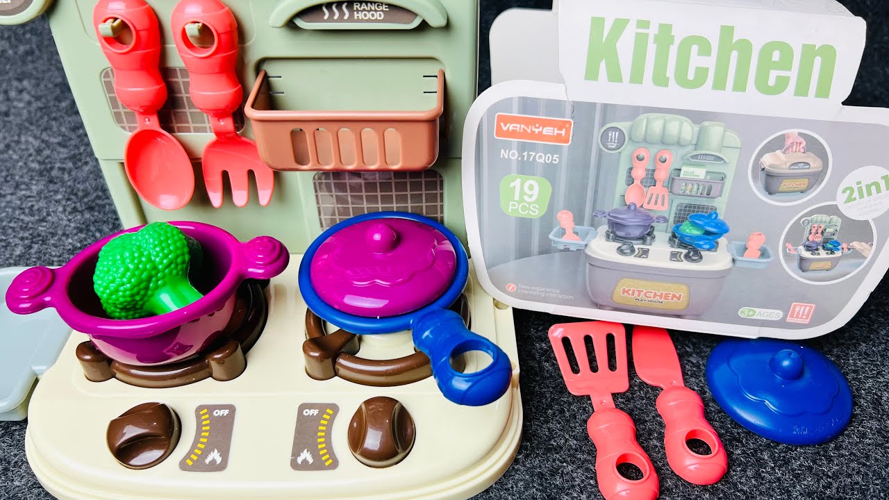 3 Minutes Satisfying with Unboxing Pink Kitchen Set  Review Toy | Cooking ASMR