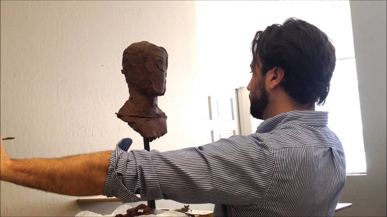 Рик Касали — скульптурирование головы и плеч