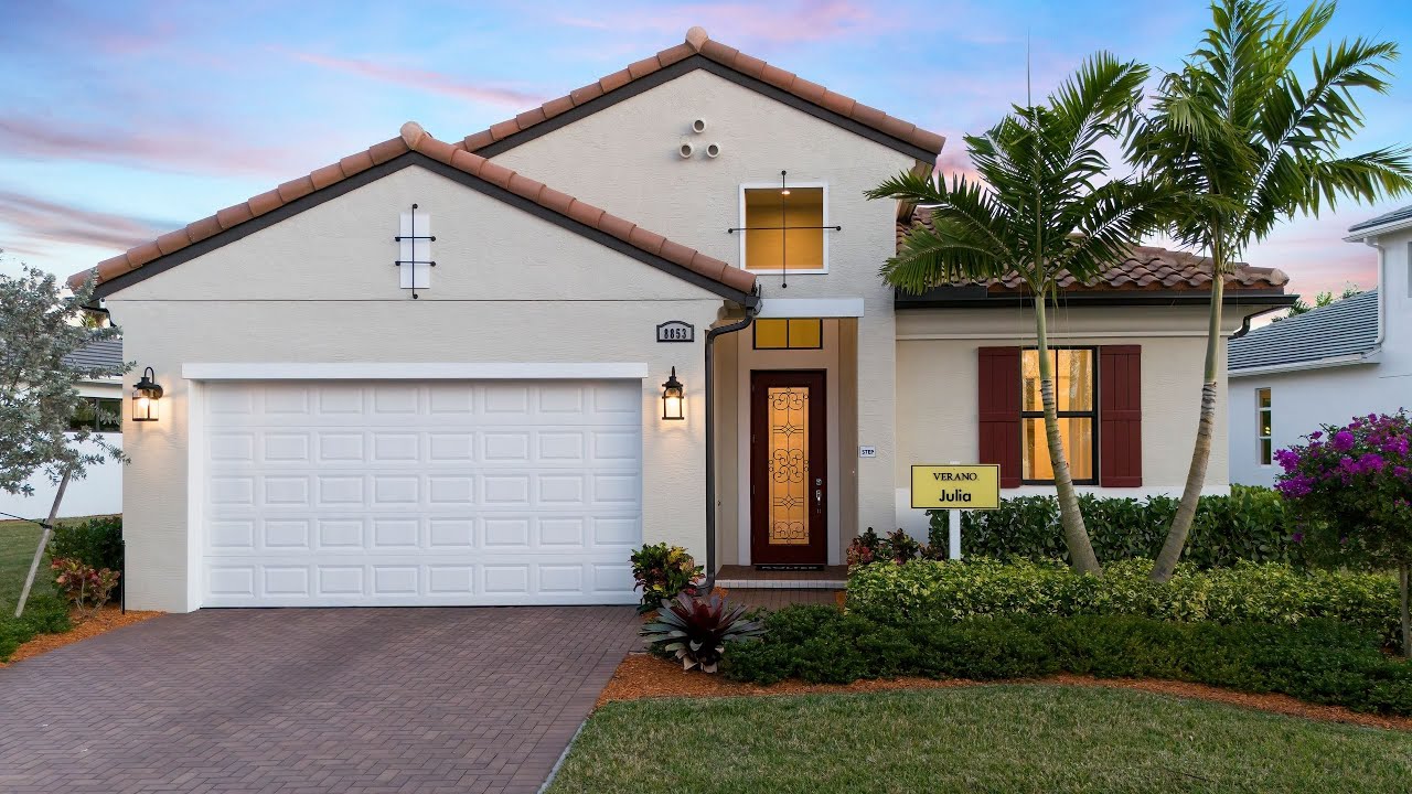 JULIA MODEL HOME TOUR PGA VERANO VILLAGE PORT ST LUCIE 2 BED | 2 BATH | 2 CAR GARAGE |
