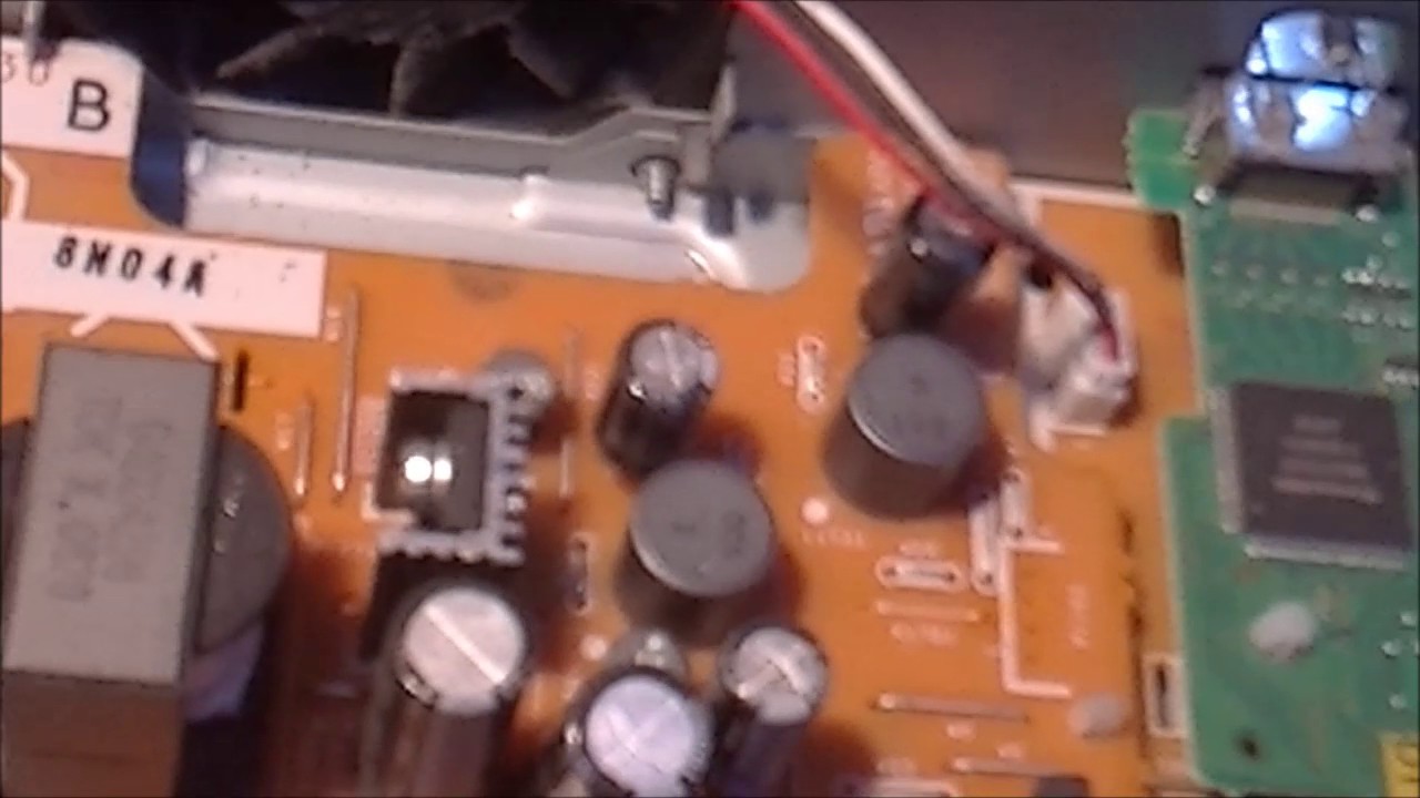 Panasonic DVD HDD capacitor failure points