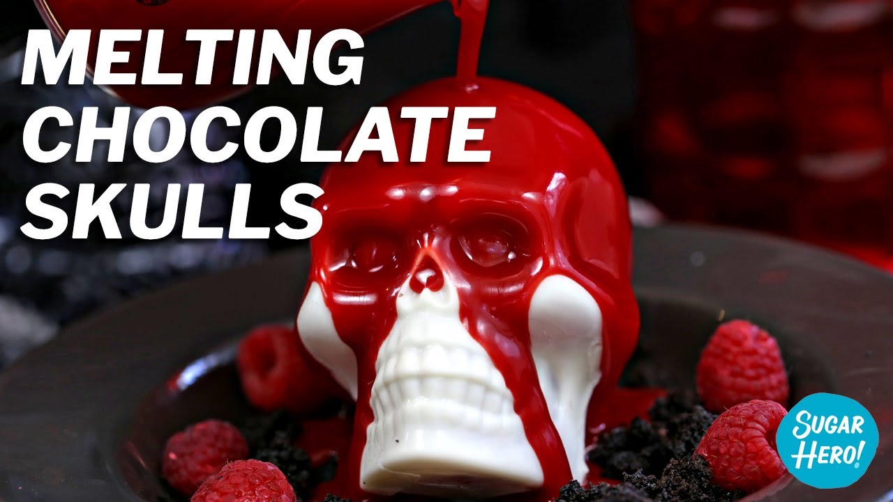 Melting Chocolate Skulls