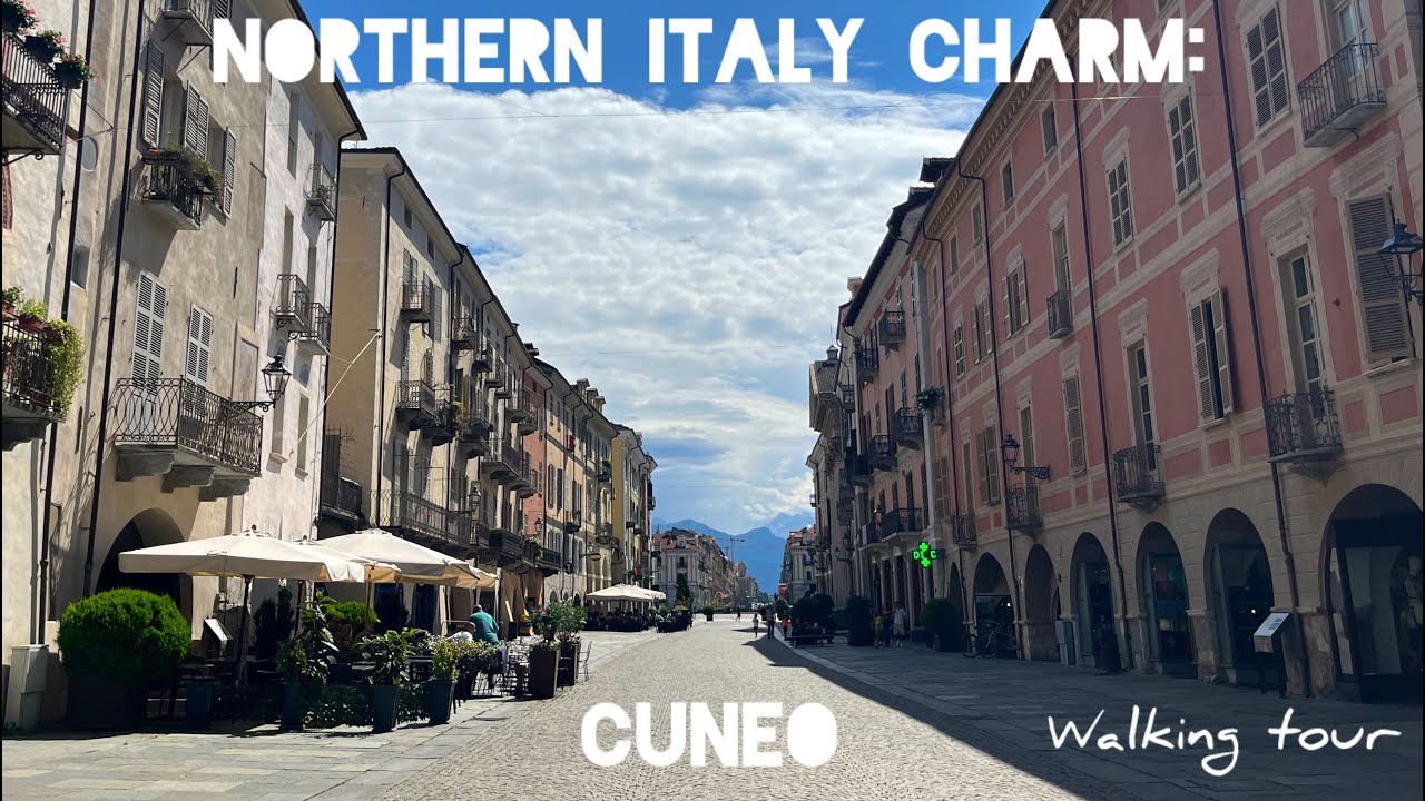Cuneo Walking Tour | Discover Northern Italy’s Charm I ASMR 🇮🇹