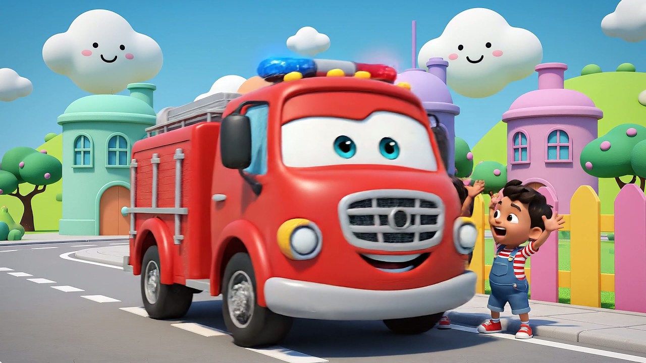 El Camión de Bomberos Avanza a Toda Velocidad | Rimas de Héroes y Rescate para Niños