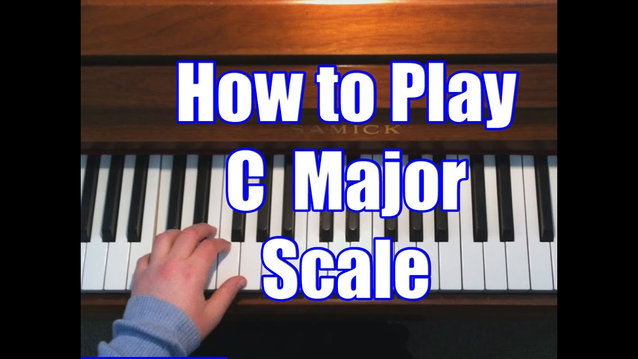 Piano Lessons - C Major Scale (Right & Left Hand)