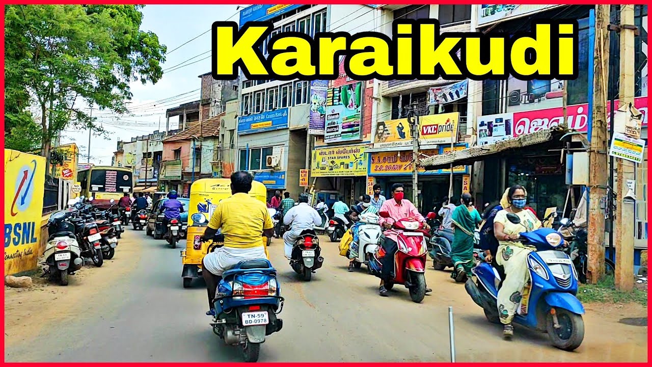 Driving in Karaikudi City Full View | Tamilnadu tourists place | Mg walk