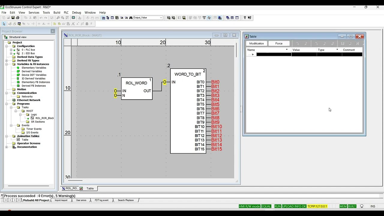 EcoStruxure Control Expert ROL And ROR Function Block || M580 PLC || M340 PLC