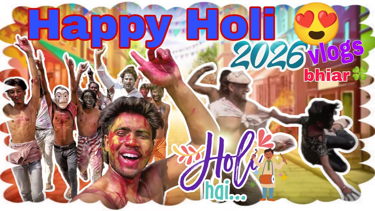 📍Phulwari Sharif, Patna, Bihar se aap sabko dil se Happy Holi 2026 ❤️🌈