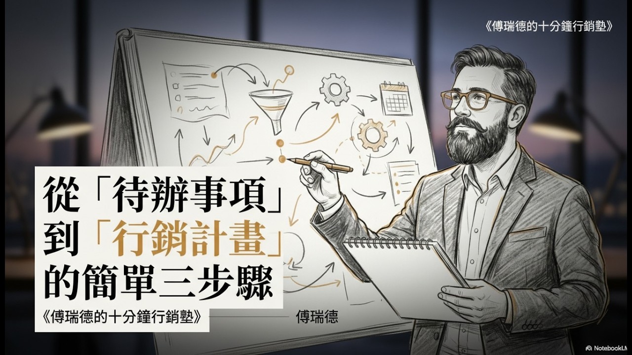 從「待辦事項」到「行銷計畫」的簡單三步驟 | #傅瑞德的十分鐘行銷塾