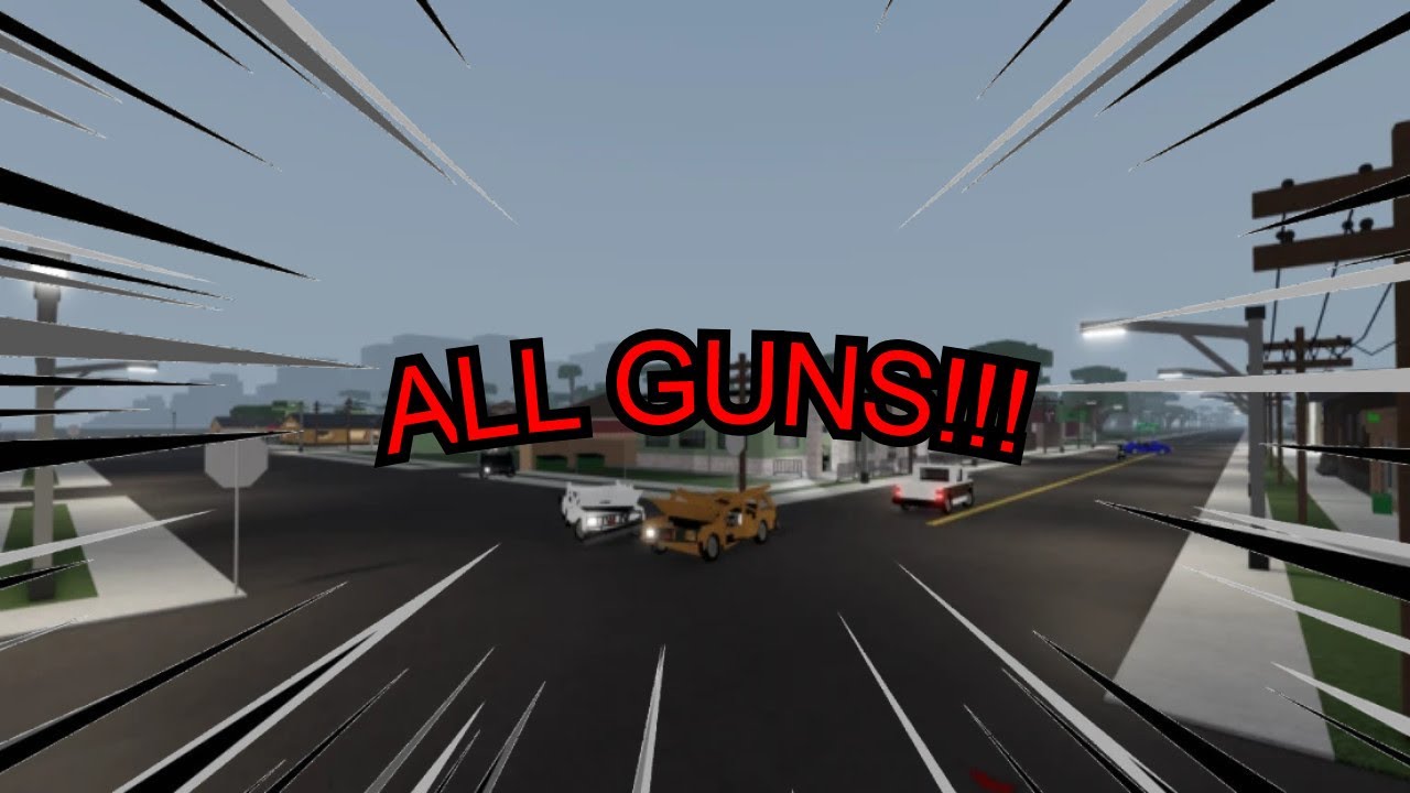 Всё оружие в Roblox: средний день в Америке