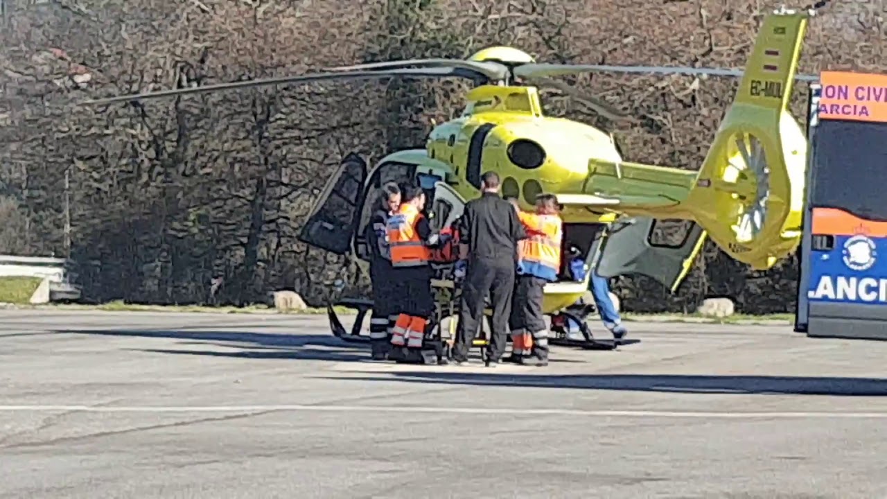 Despliegue Traslado secundario Helicóptero 061