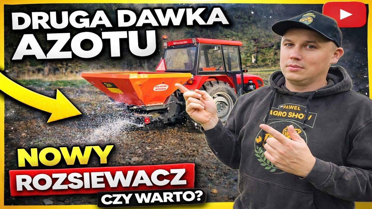 Ursus C-360 3P daje radę 💪 Druga dawka azotu + test rozsiewacza!