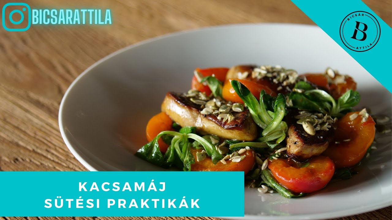 Kacsamáj szeletben sütve, pikáns sárgabarackkal. Tökéletes ízpárosítás! - Bicsár Attila👨‍🍳chef