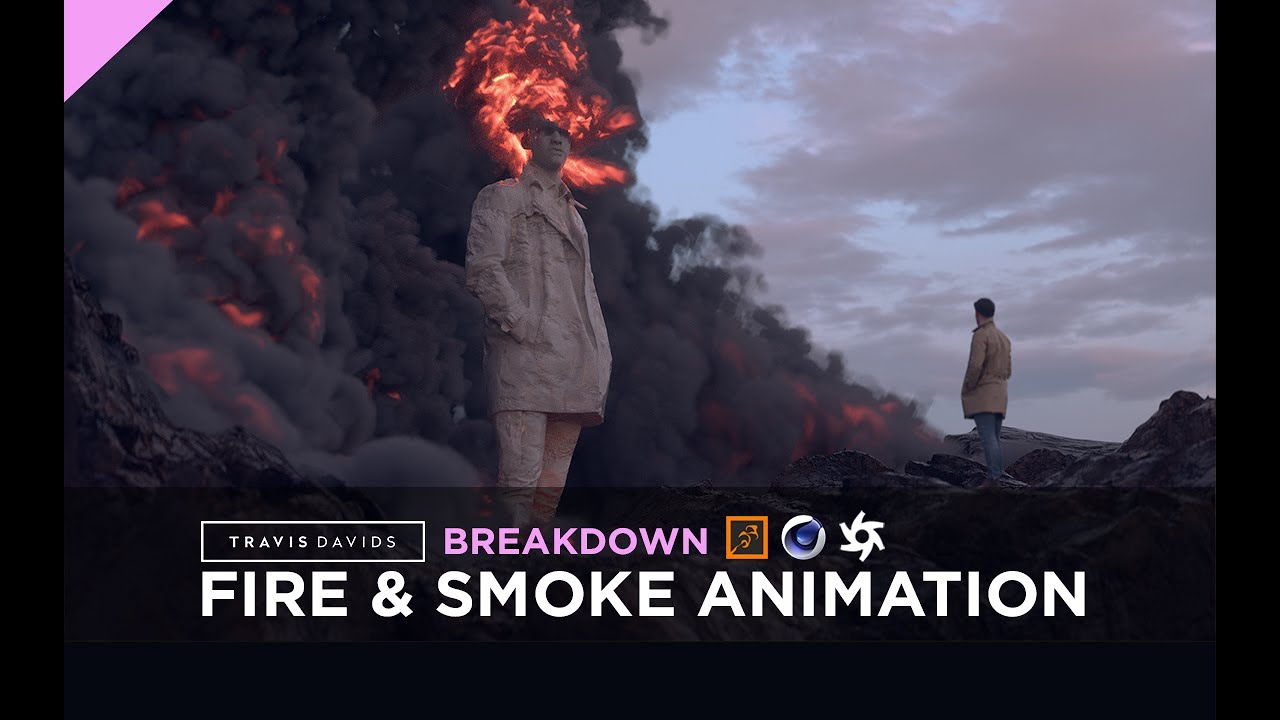 Embergen, Cinema 4D & Octane Render - How I Created A Fire & Smoke Animation