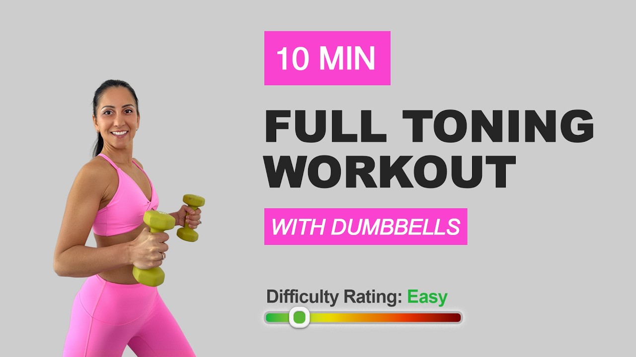 20 MIN BEACH BODY WORKOUT | Full Body Dumbbell Toning