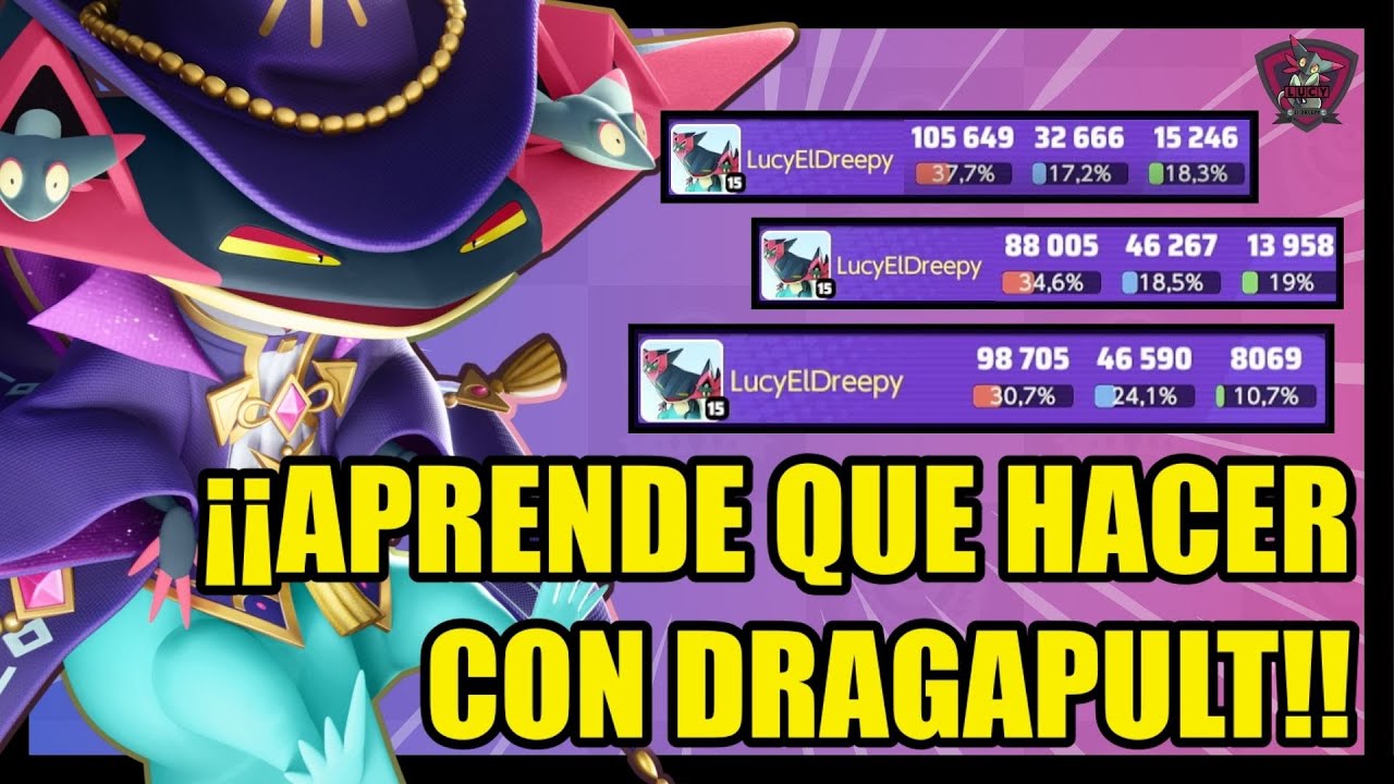 ADAPTATE CON DRAGAPULT😍MEJORES OBJETOS Y MEDALLAS⭐BUILD DRAGAPULT POKEMON UNITE