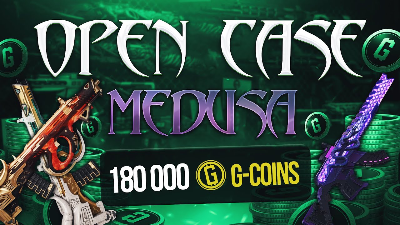 Открытие кейсов Medusa PUBG 1800$ | 180 000 G-Coin | BERYL Medusa | AUG Minotaur