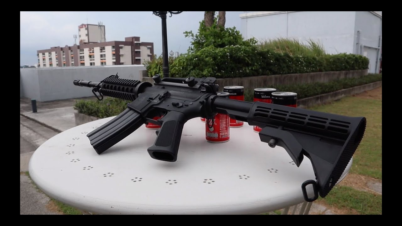Airsoft WE M4 ris GBB【Cola show】【可乐秀】HD