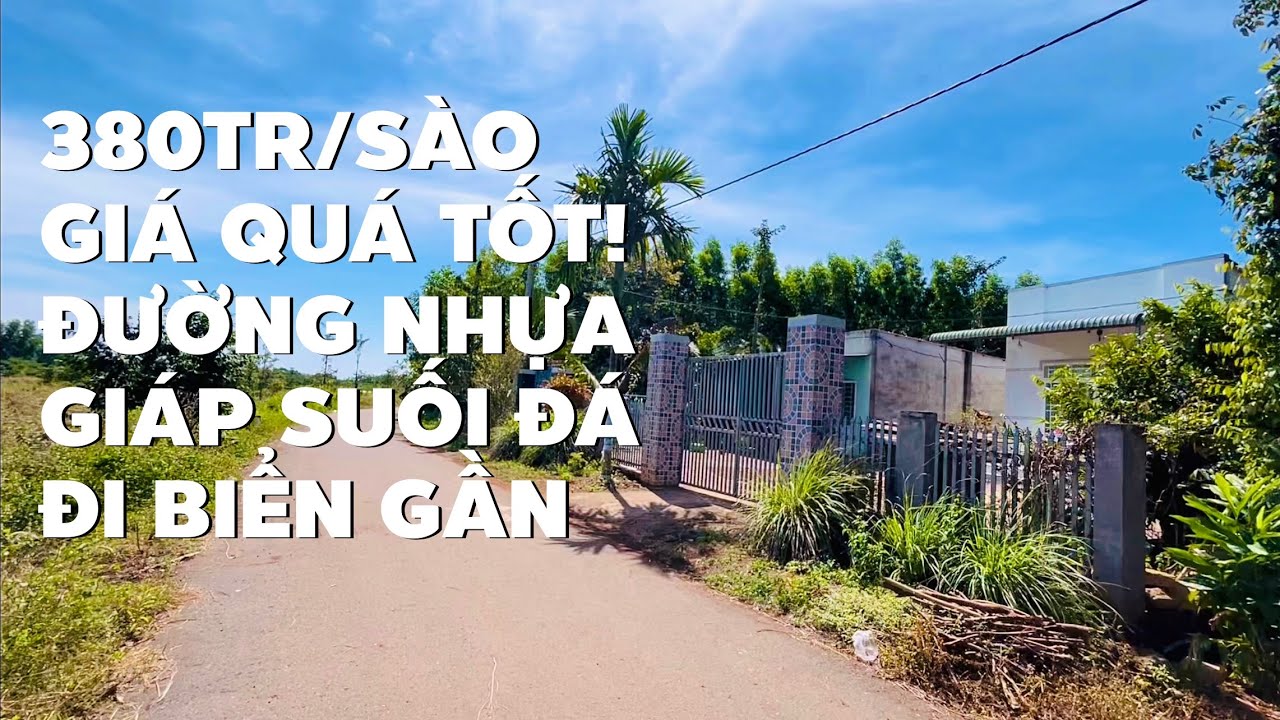 Đất vườn BR-VT giáp suối đá chỉ 380tr/sào đường nhựa gần trung tâm nhà thờ (ĐÃ BÁN)