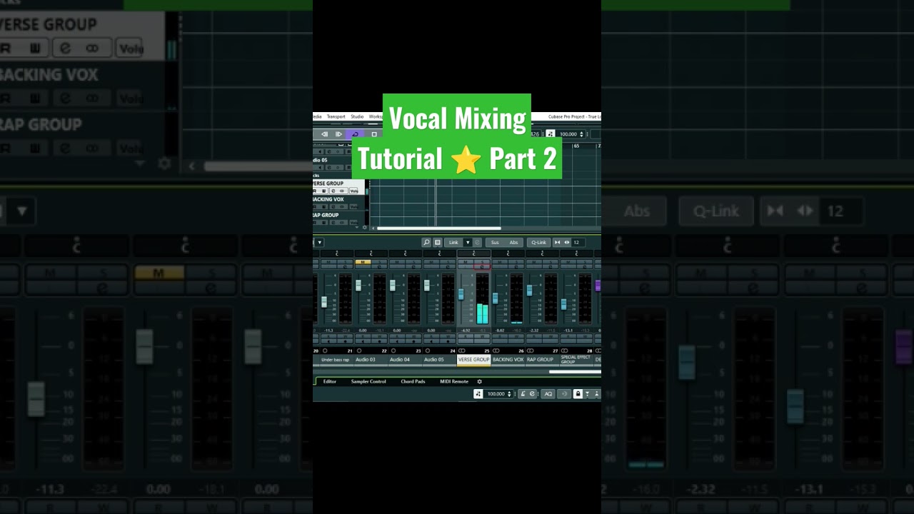 Cubase Vocal Mixing Guide (Part 2)⭐