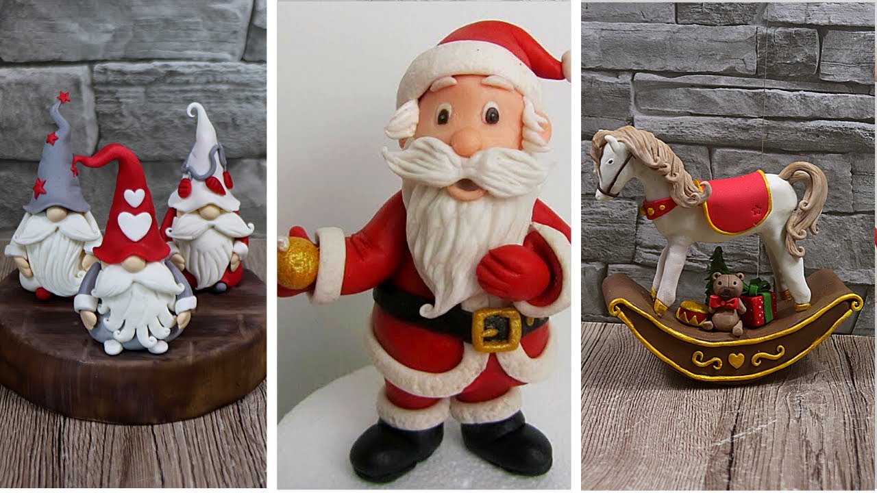 8 Meravigliosi Cake Topper Natalizi in pasta di zucchero