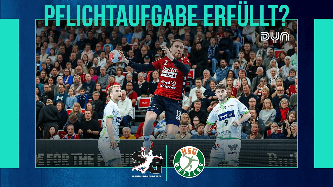Highlights: SG Flensburg-Handewitt - HSG Wetzlar (Saison 2025/26) DAIKIN HBL | Dyn Handball