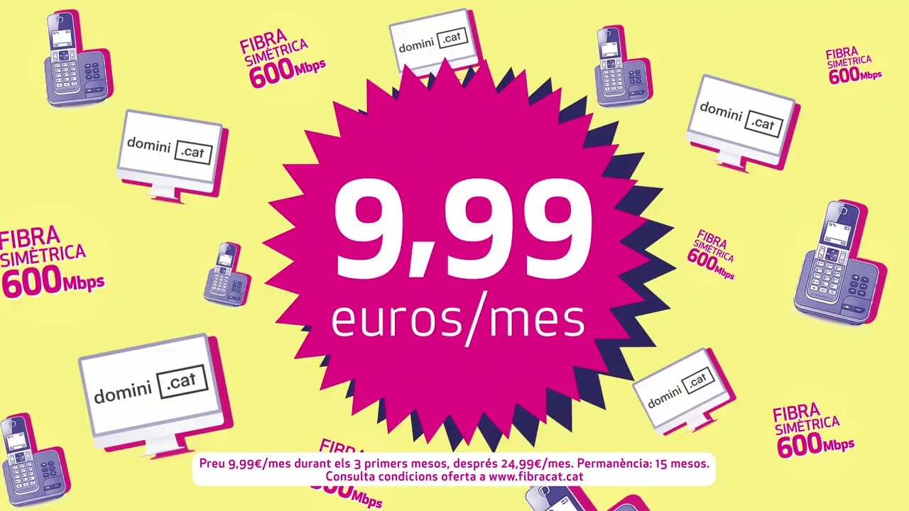 FiBRACAT - SPOT TV 2022 FIBRA 9,99 &euro;