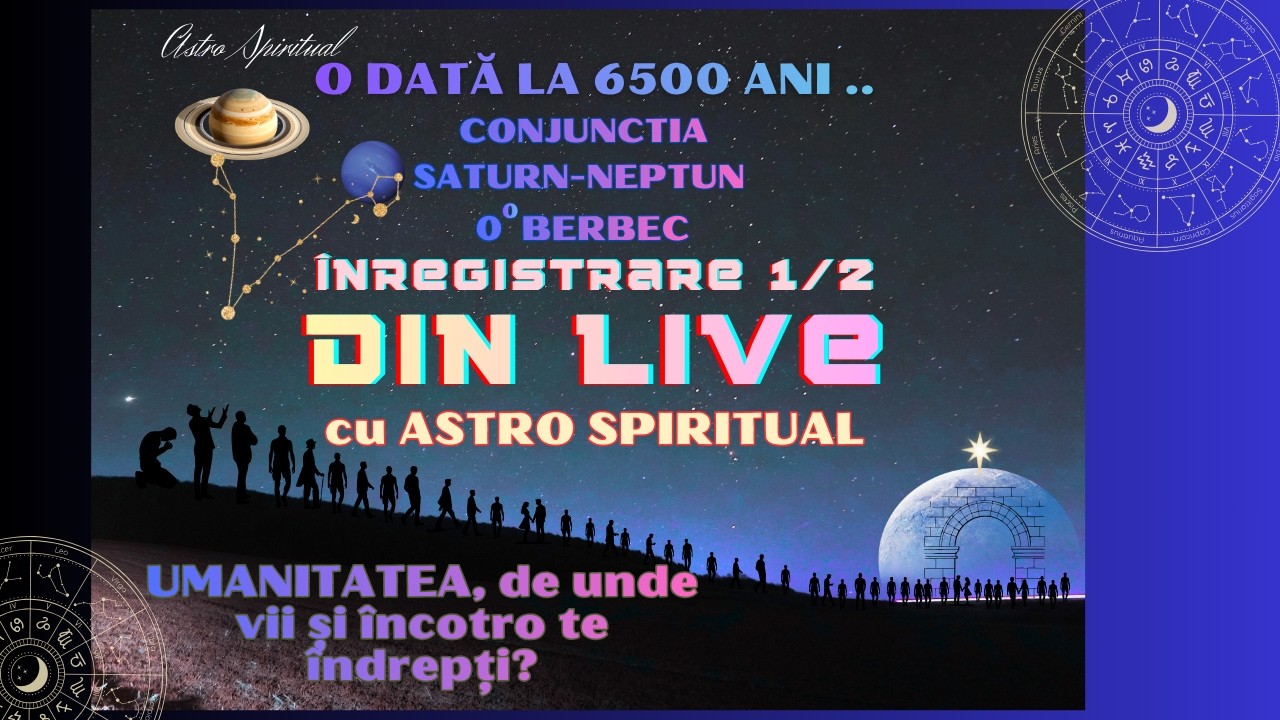 Conjuncția Saturn-Neptun înregistrare live 26.2.2026 partea 1/2