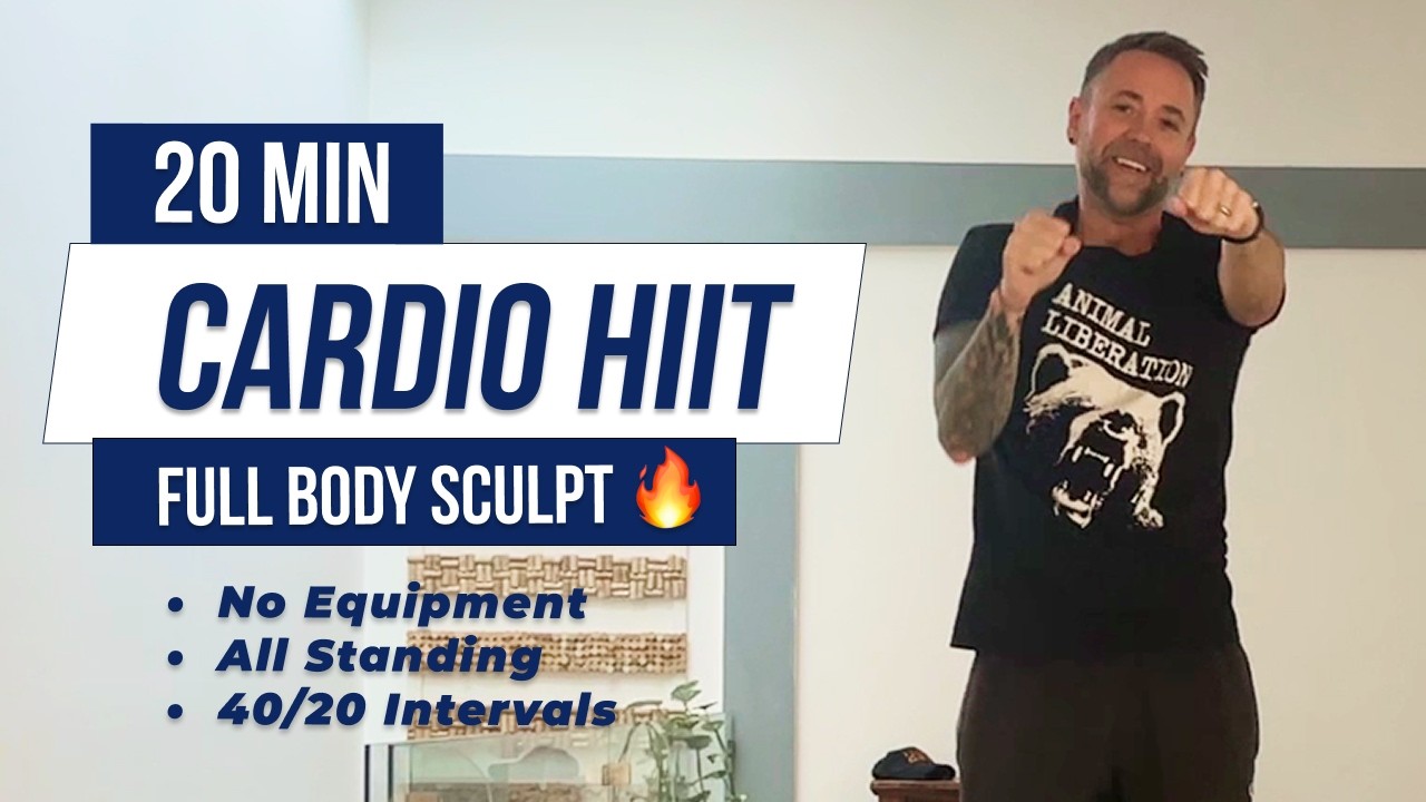 20 MIN ATHLETIC HIIT WORKOUT 🔥 All Standing Cardio Sculpt | Full Body, No Equipment