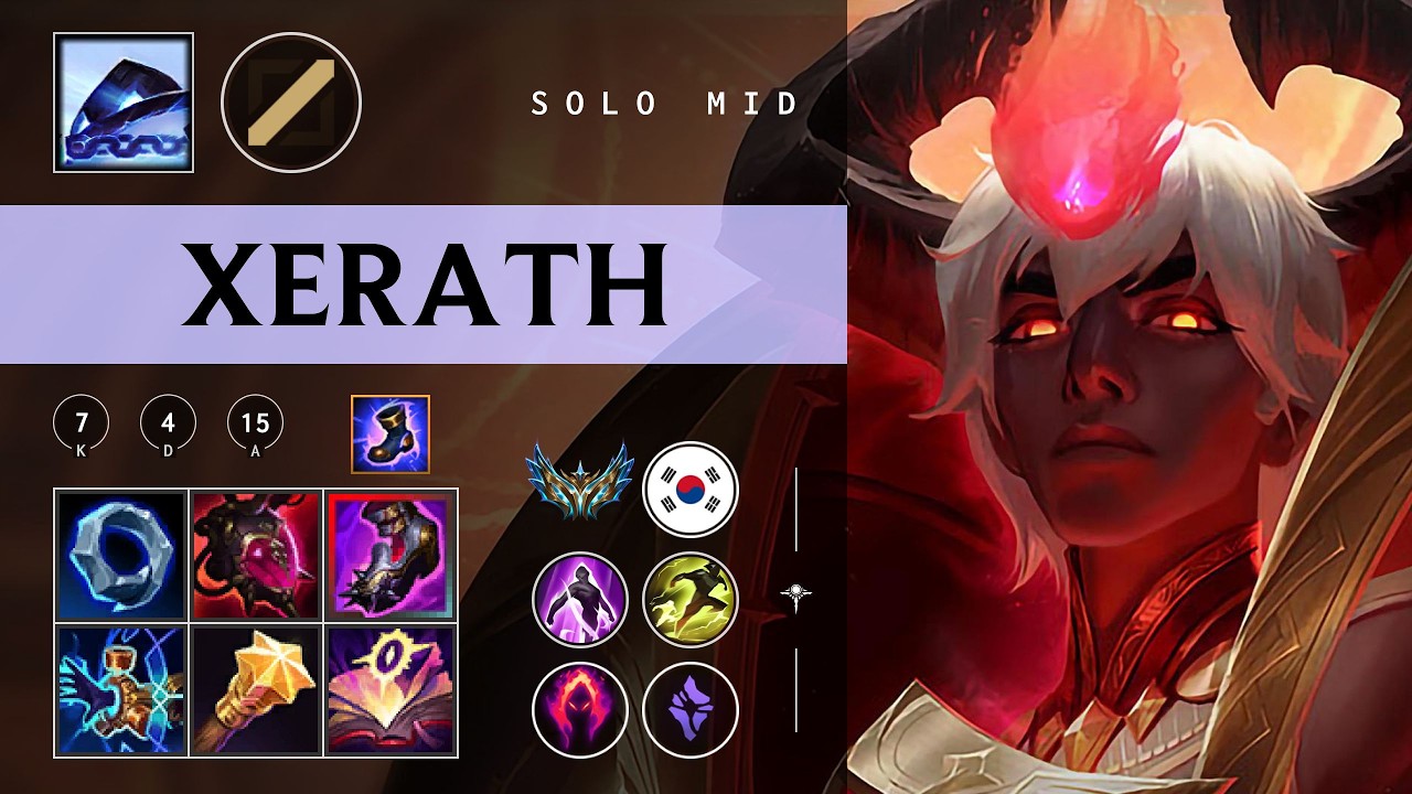 Xerath Mid vs Galio - KR Challenger Patch 26.04