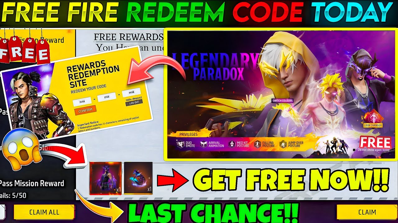 FREE FIRE REDEEM CODE TODAY 5 AUGUST REDEEM CODE FREE FIRE | FF REDEEM CODE TODAY 5 AUGUST