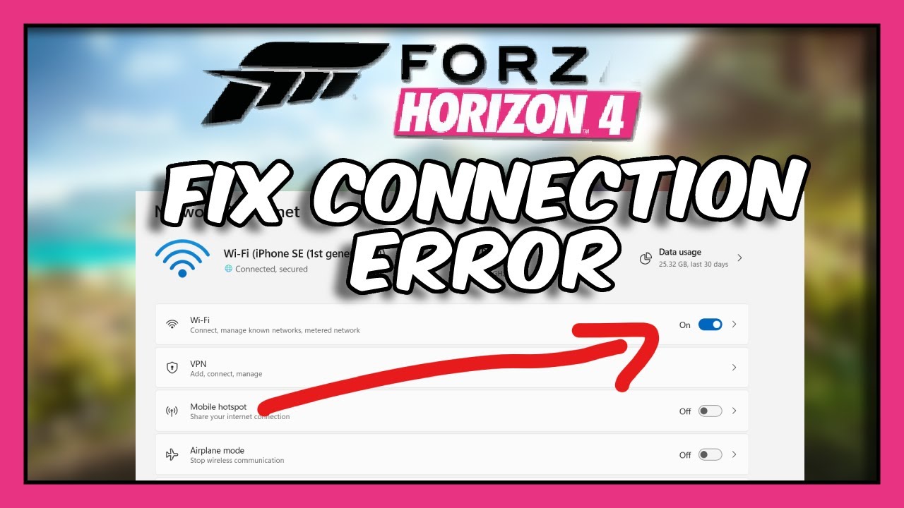 Ошибка подключения/проблемы с сервером в Forza Horizon 4 — как исправить | Руководство для начина...