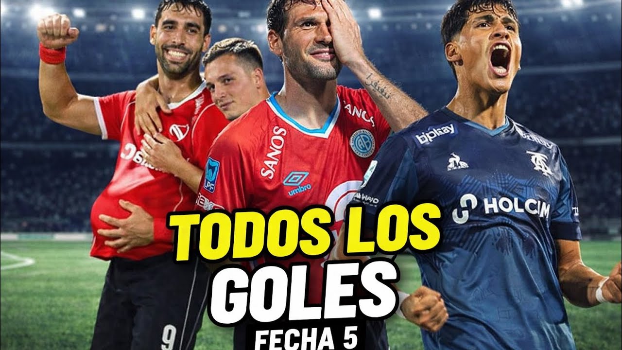 🔥 TODOS LOS GOLES FECHA 5 — LOCURA TOTAL en la Liga Profesional de Fútbol 🇦🇷