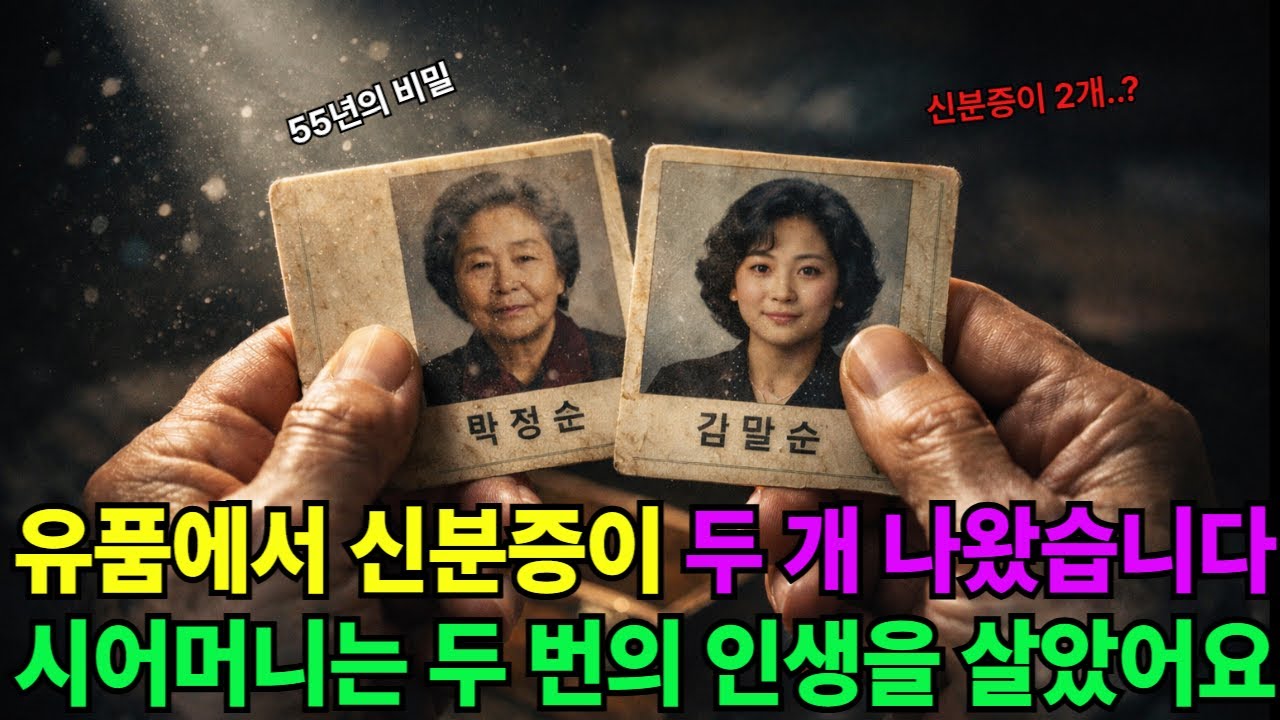 유품에서 신분증이 두 개 나왔습니다… 시어머니는 두 번의 인생을 살았어요