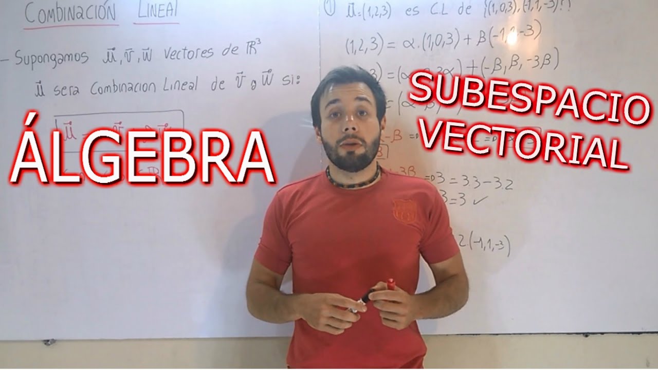 Subespacio Vectorial [Definici&oacute;n] &Aacute;lgebra UNIVERSIDAD Parte 1