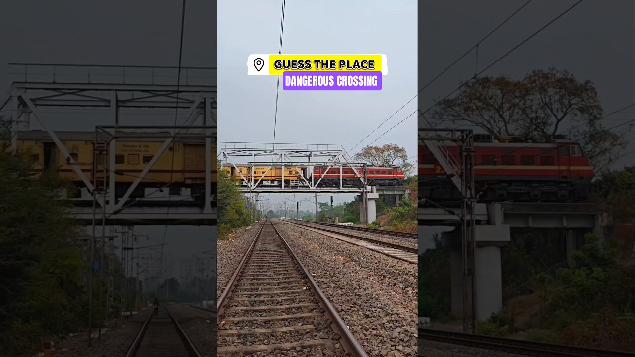 Guess The Dangerous Place🤔 Indian Railways🚅🚀💨 #shorts #train #trending