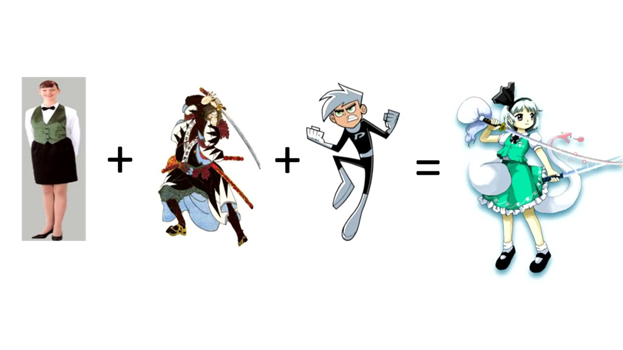 Touhou character design be like