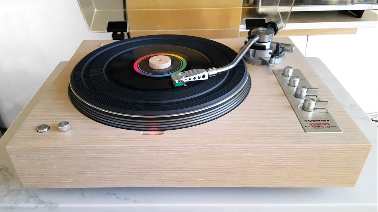 Customizing Turntable Toshiba SR-F335 Engineered White Oak Veneer Finish
