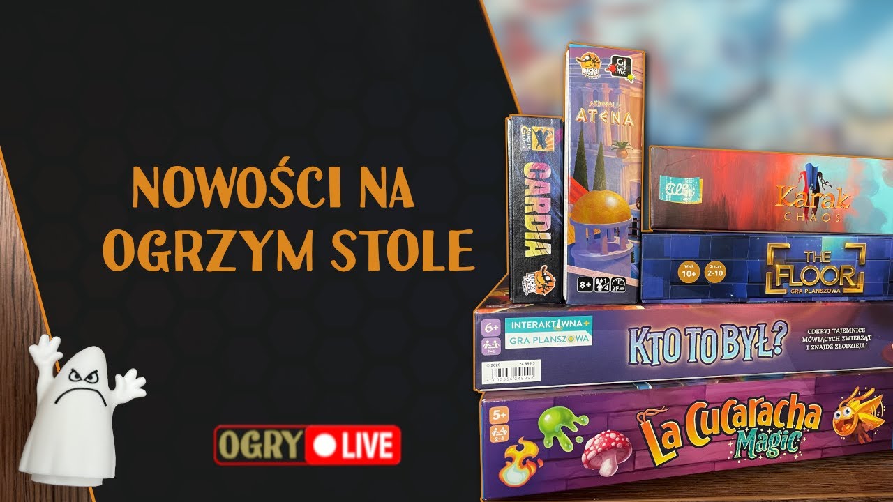 Nowości na Ogrzym Stole | OgryCon już za tydzień! | Live u Ogrywamy! | Gry planszowe
