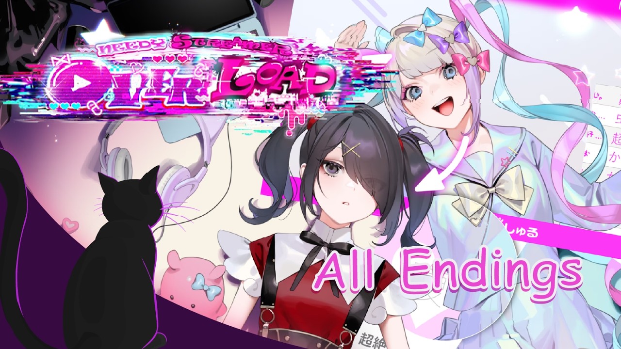 Needy Streamer Overload Full Game Longplay - All Endings & Trophies - no commentary