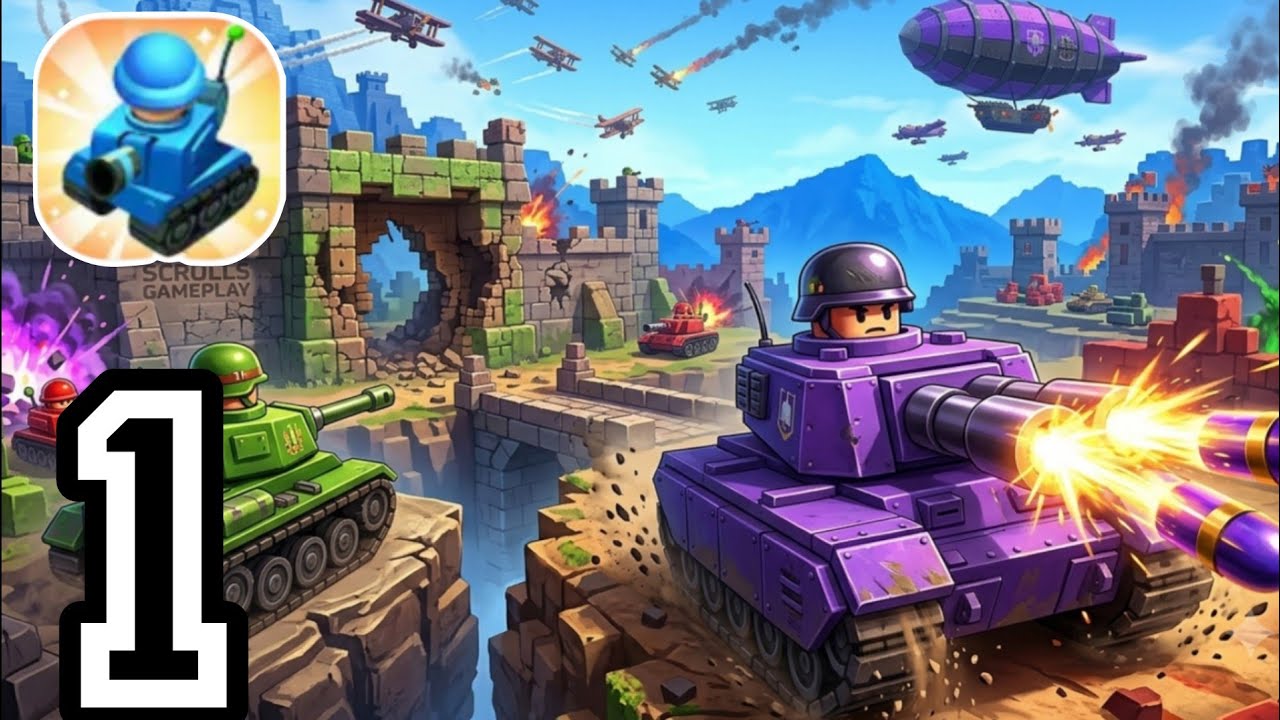 Merge Tank: Idle Army Battle - Gameplay Walkthrough Part1 Android 