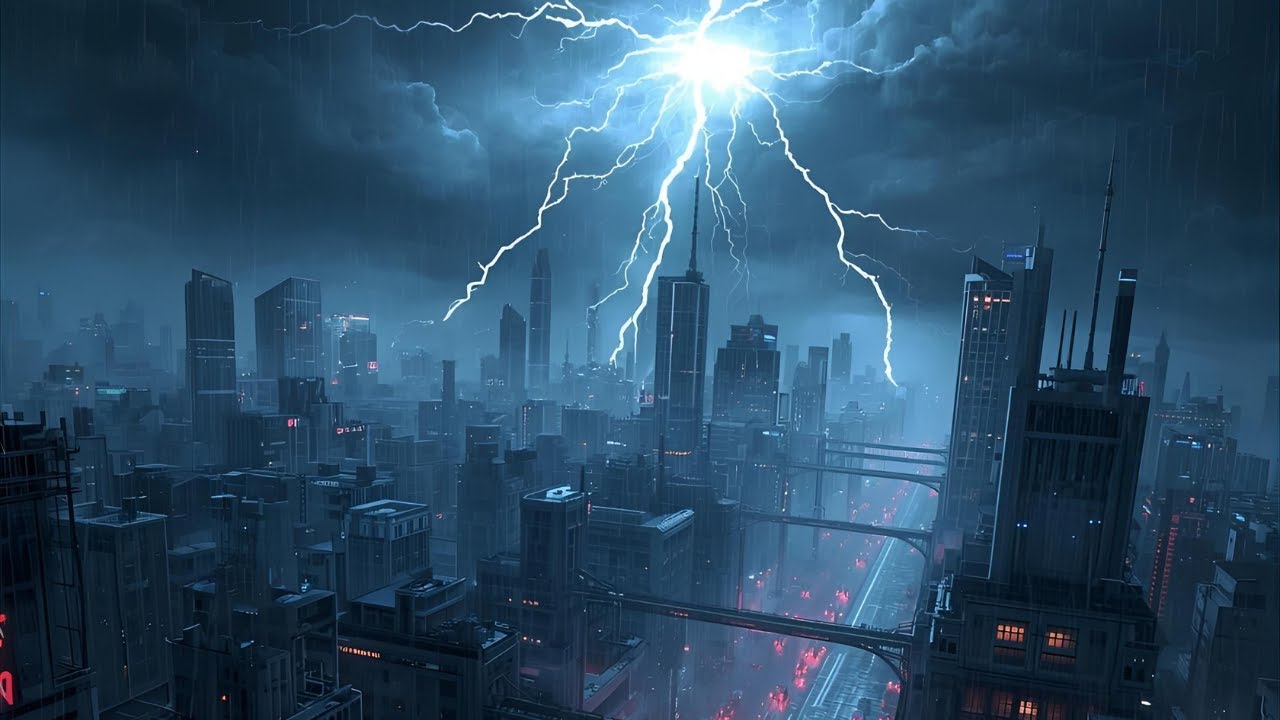 Soothing A.I. Thunderstorm Made For Sleeping|Helps With Anxiety And Insomnia|Authentic Rain Sounds