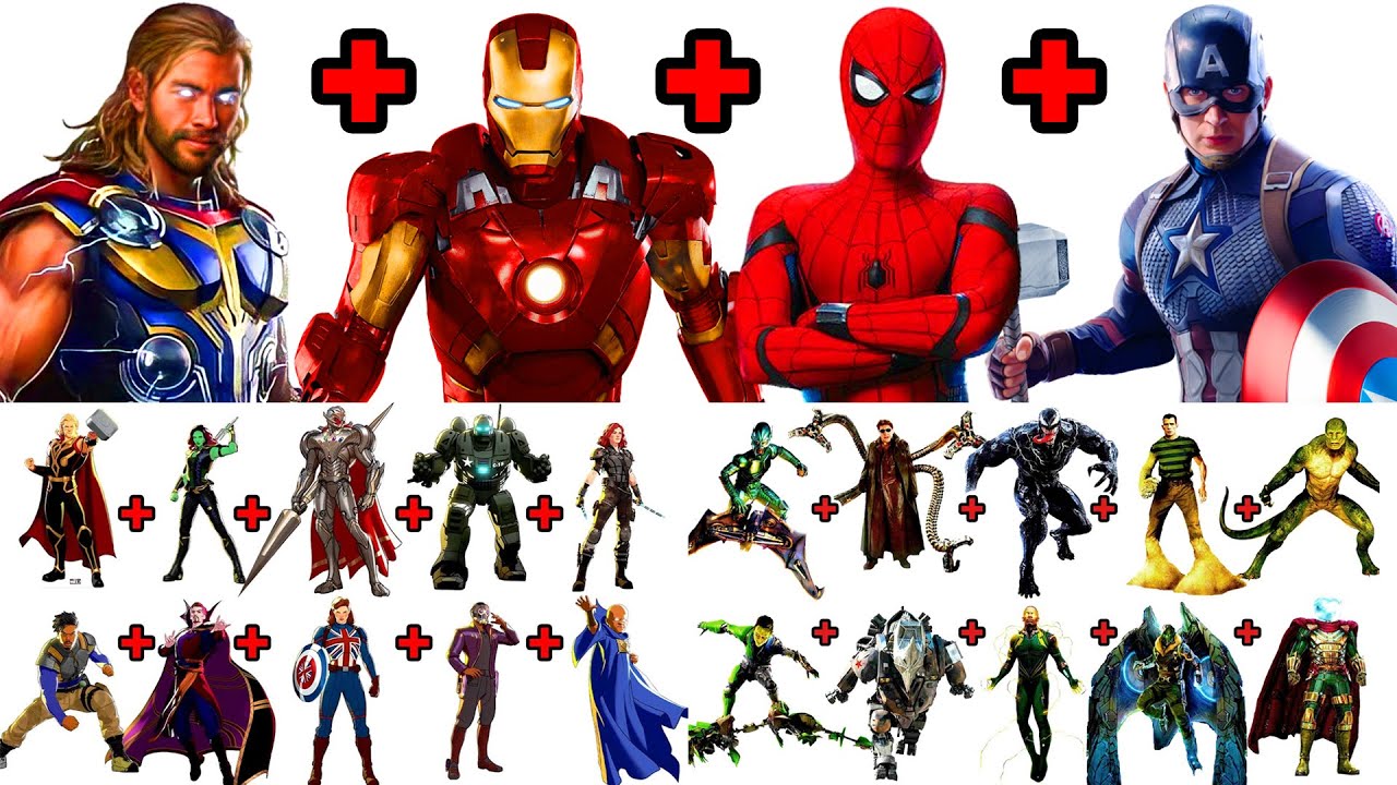 ХУДОЖНИК MARVEL рисует 20 СЛИЯНИЙ MARVEL! БОЛЕЕ 50 ЧАСОВ РАБОТЫ!