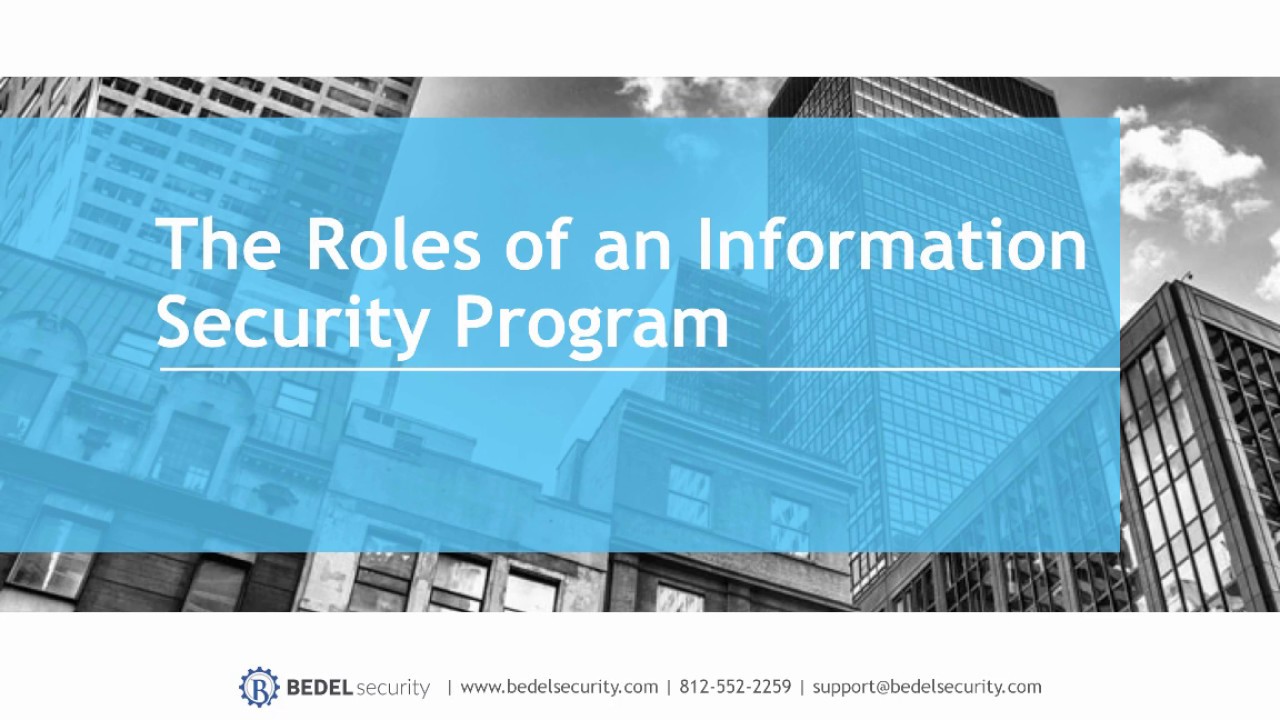 Roles of an Information Security Program