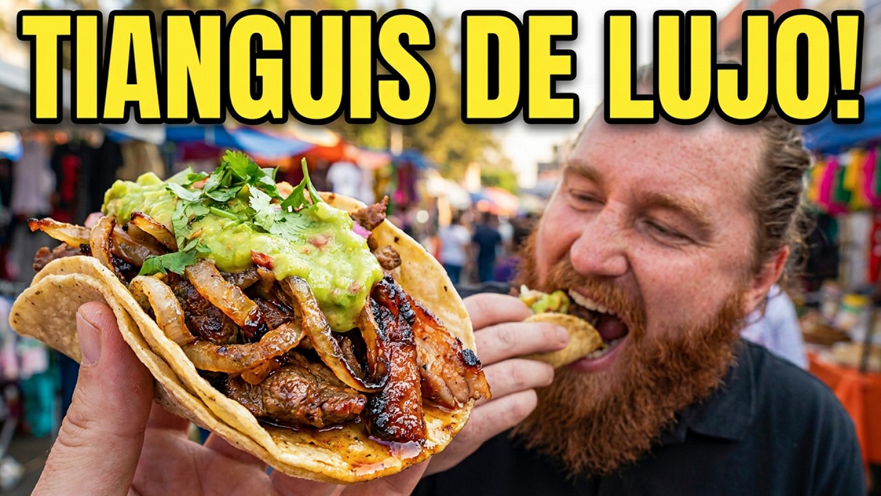 EL TIANGUIS de los MILLONARIOS 🤯 Así comen los Ricos + 9 Horas Tour de Comida Mexicana en Polanco