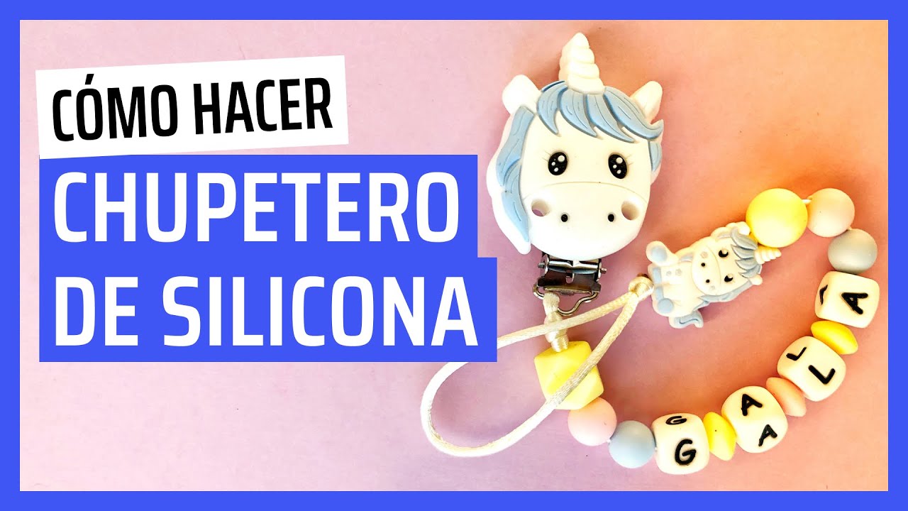 Cómo hacer un CHUPETERO o MORDEDOR de SILICONA 👶 FACIL en 10 minutos || DIY